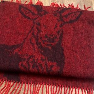 Edinburgh Lambswool Stag Blanket Scarf